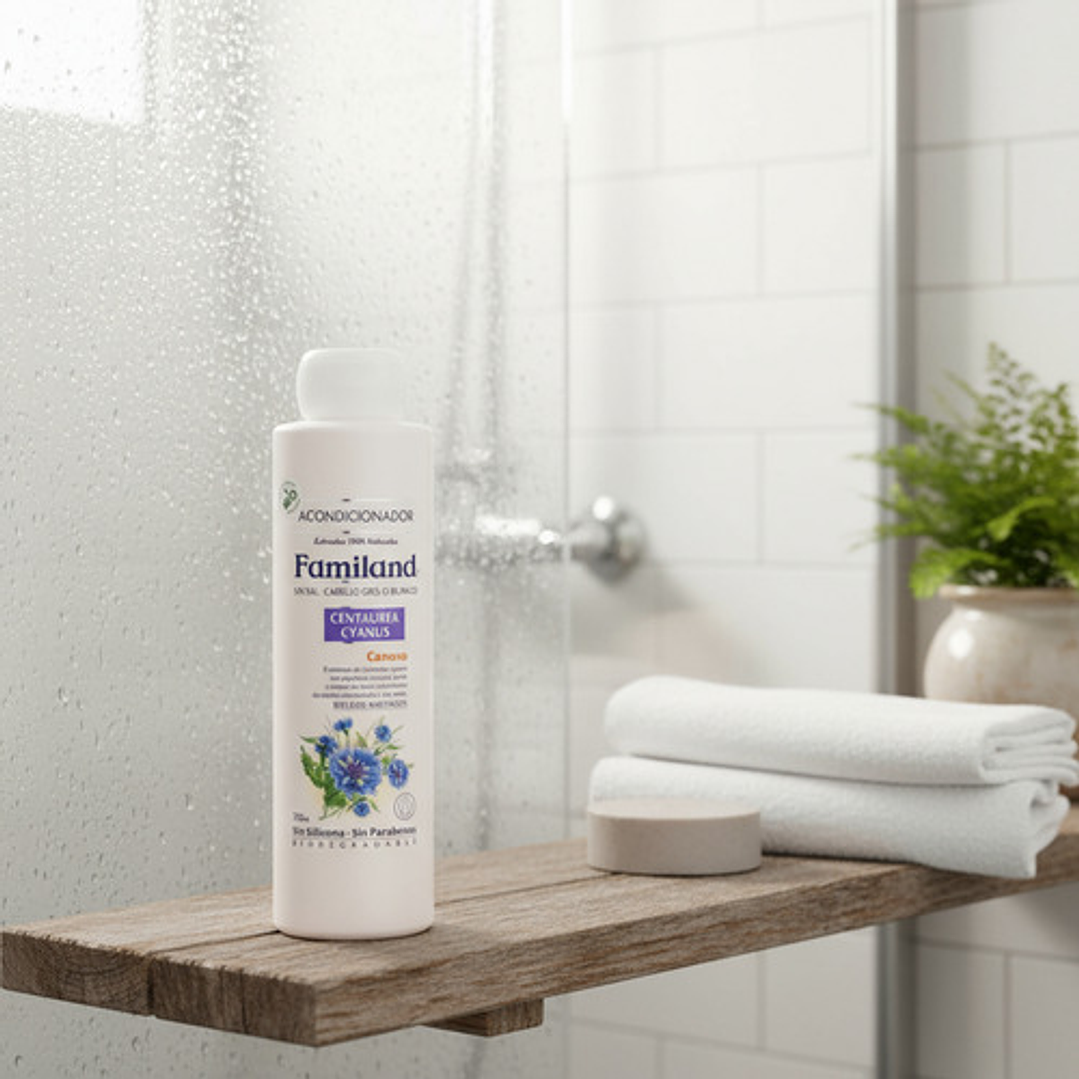 Acondicionador Familand 750ml Centaurea Cyanus Bio Sin Sal 3