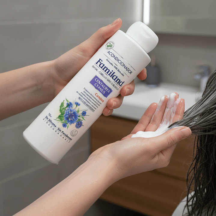 Acondicionador Familand 750ml Centaurea Cyanus Bio Sin Sal 4