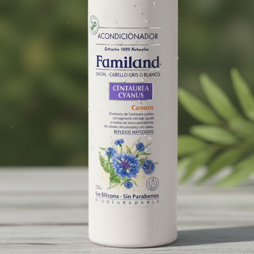 Acondicionador Familand 750ml Centaurea Cyanus Bio Sin Sal 9