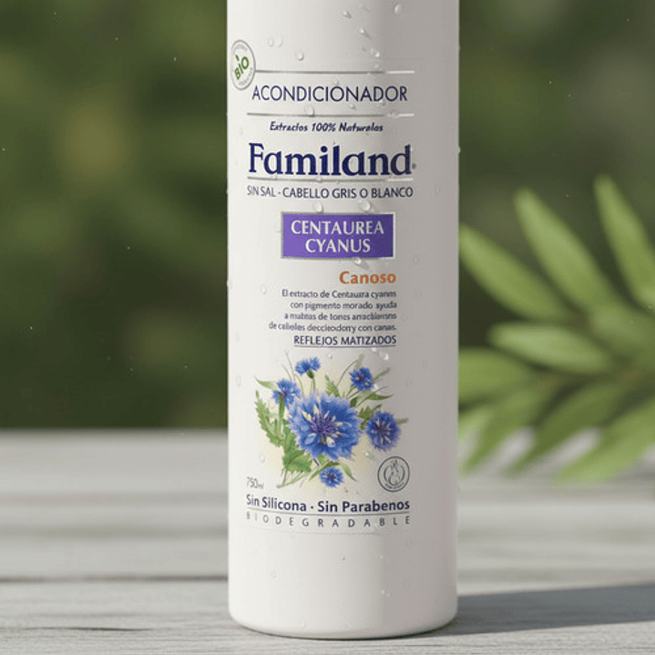 Acondicionador Familand 750ml Centaurea Cyanus Bio Sin Sal 9