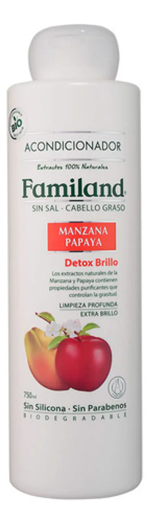 Acondicionador Familand 750ml Manzana Papaya Sin Sal