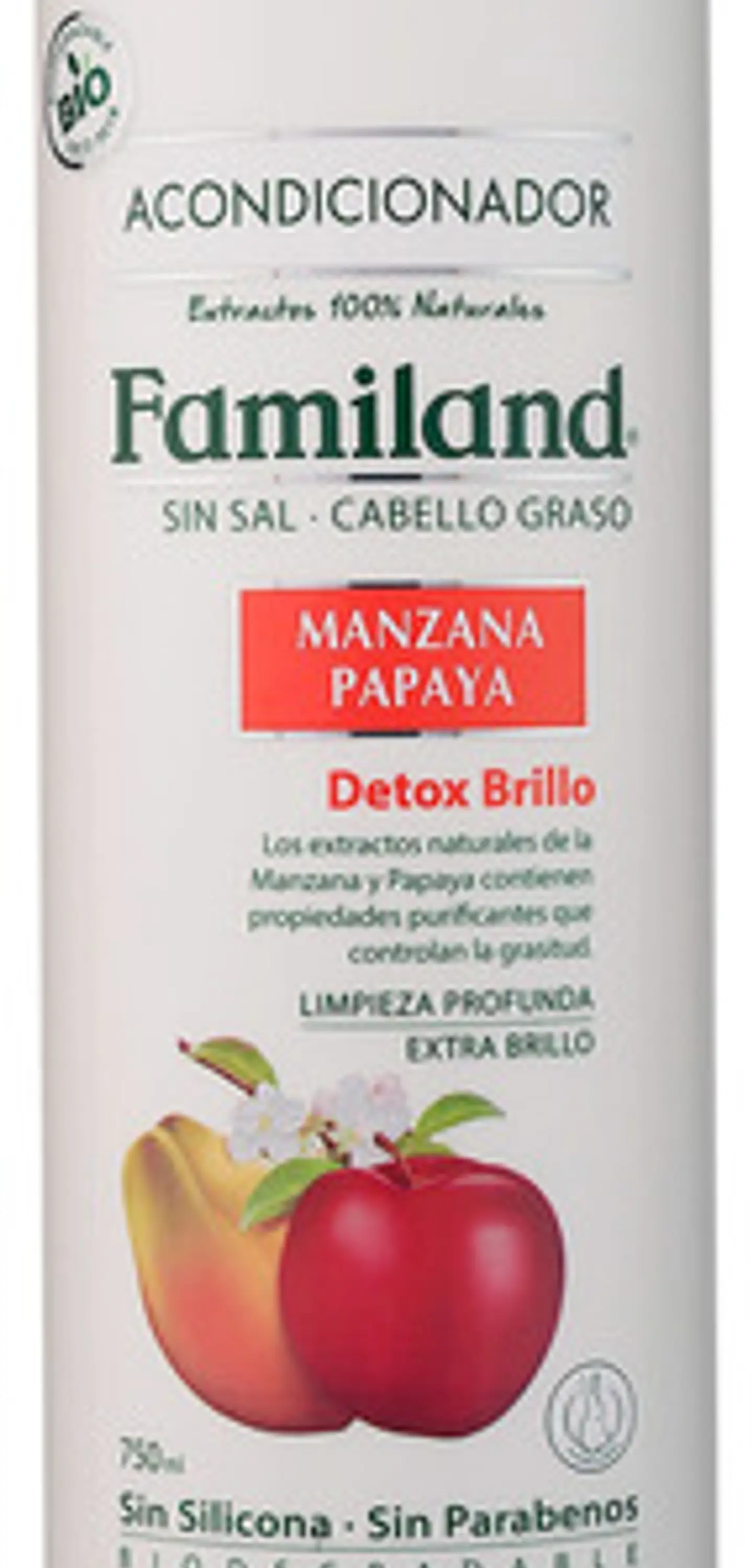 Acondicionador Familand 750ml Manzana Papaya Sin Sal 1