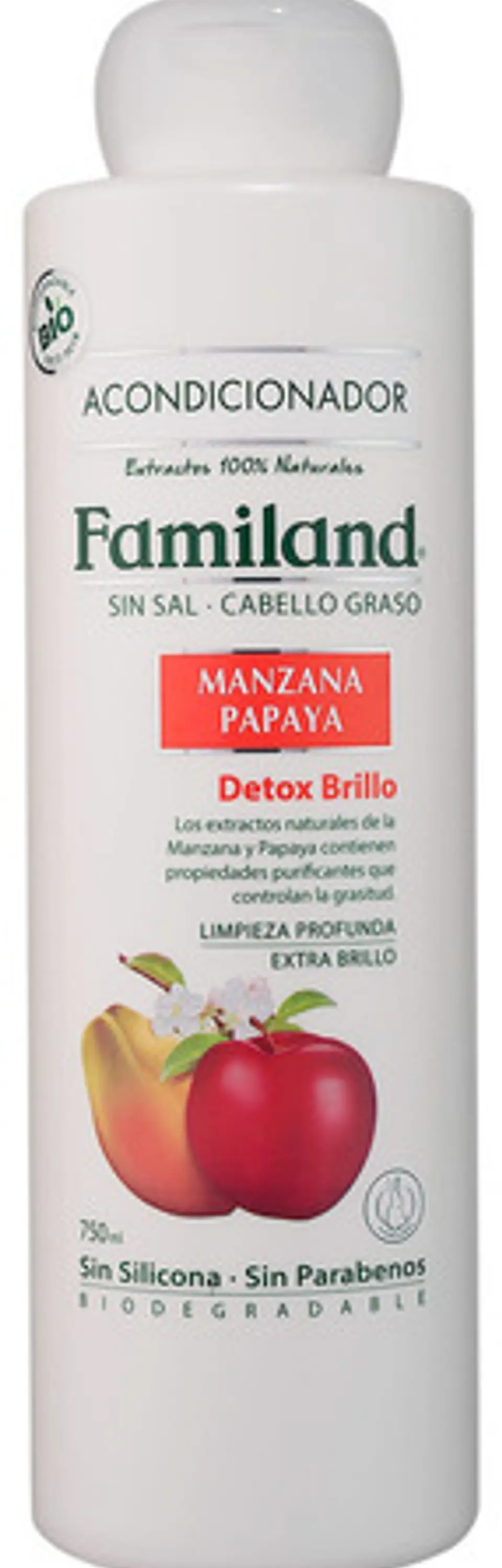 Acondicionador Familand 750ml Manzana Papaya Sin Sal 1
