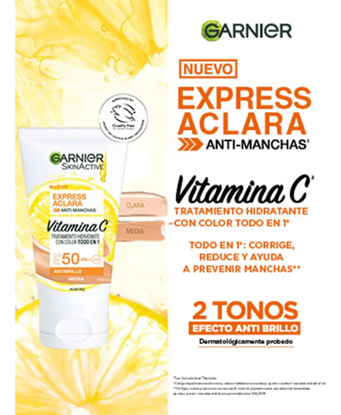 Tratamiento Hidratante Garnier Skin Active Tono Claro 40 G 2