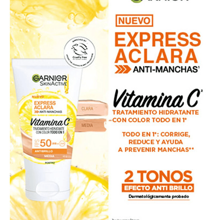 Tratamiento Hidratante Garnier Skin Active Tono Claro 40 G 2