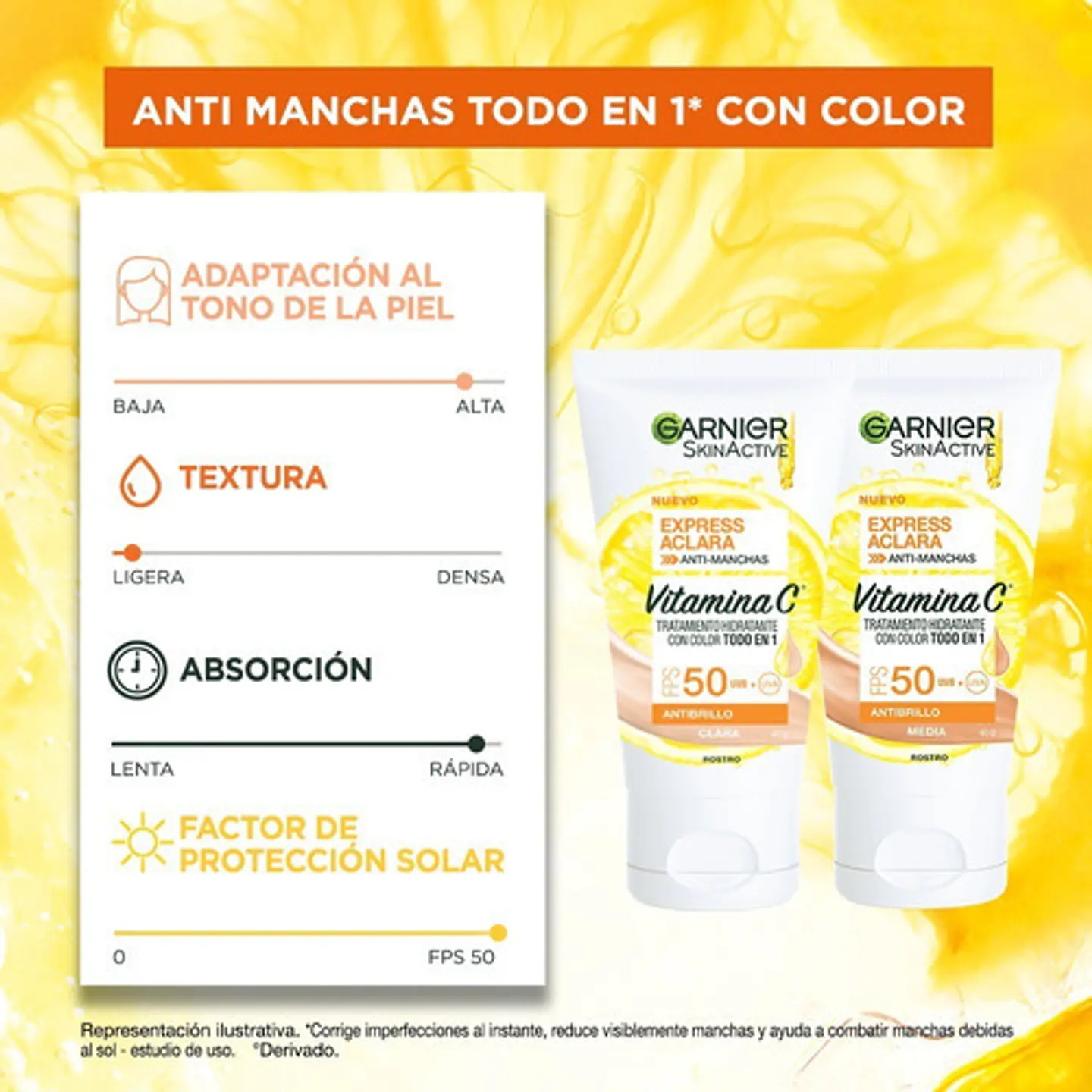 Tratamiento Hidratante Garnier Skin Active Tono Claro 40 G 6