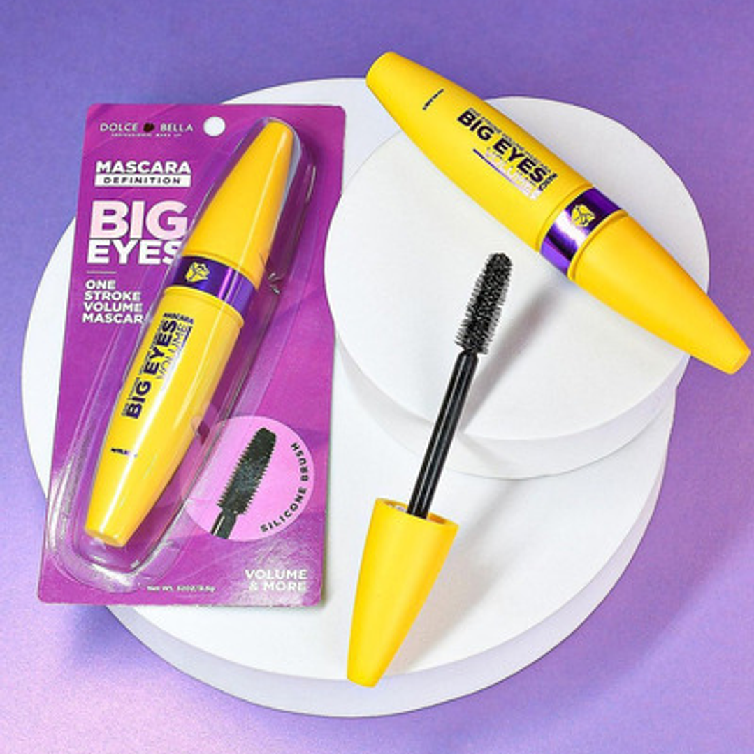 Mascara De Pestañas Big Eyes Dolce Bella Color Negro 2