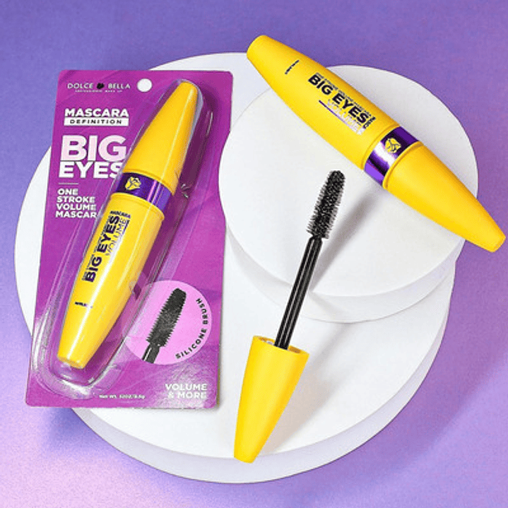 Mascara De Pestañas Big Eyes Dolce Bella Color Negro 2