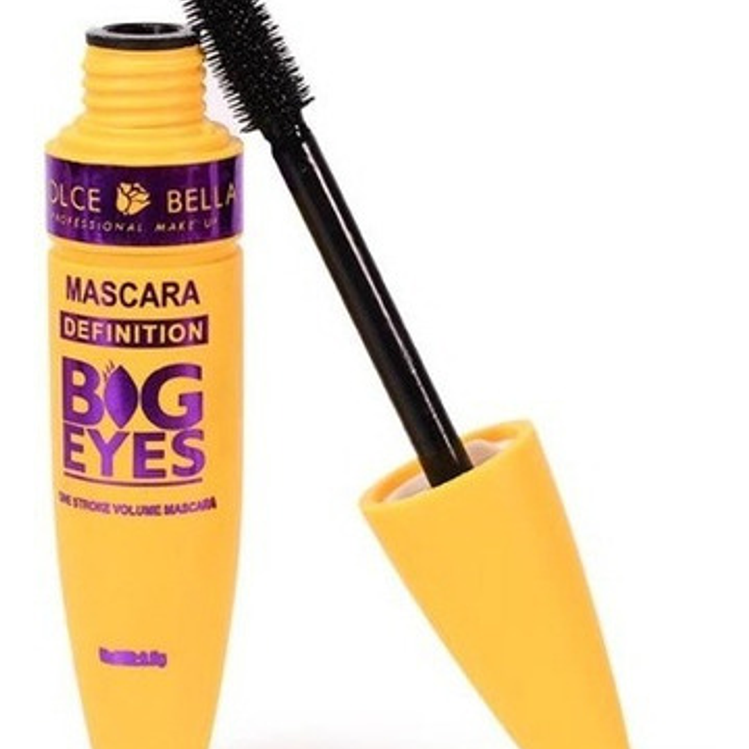 Mascara De Pestañas Big Eyes Dolce Bella Color Negro 4