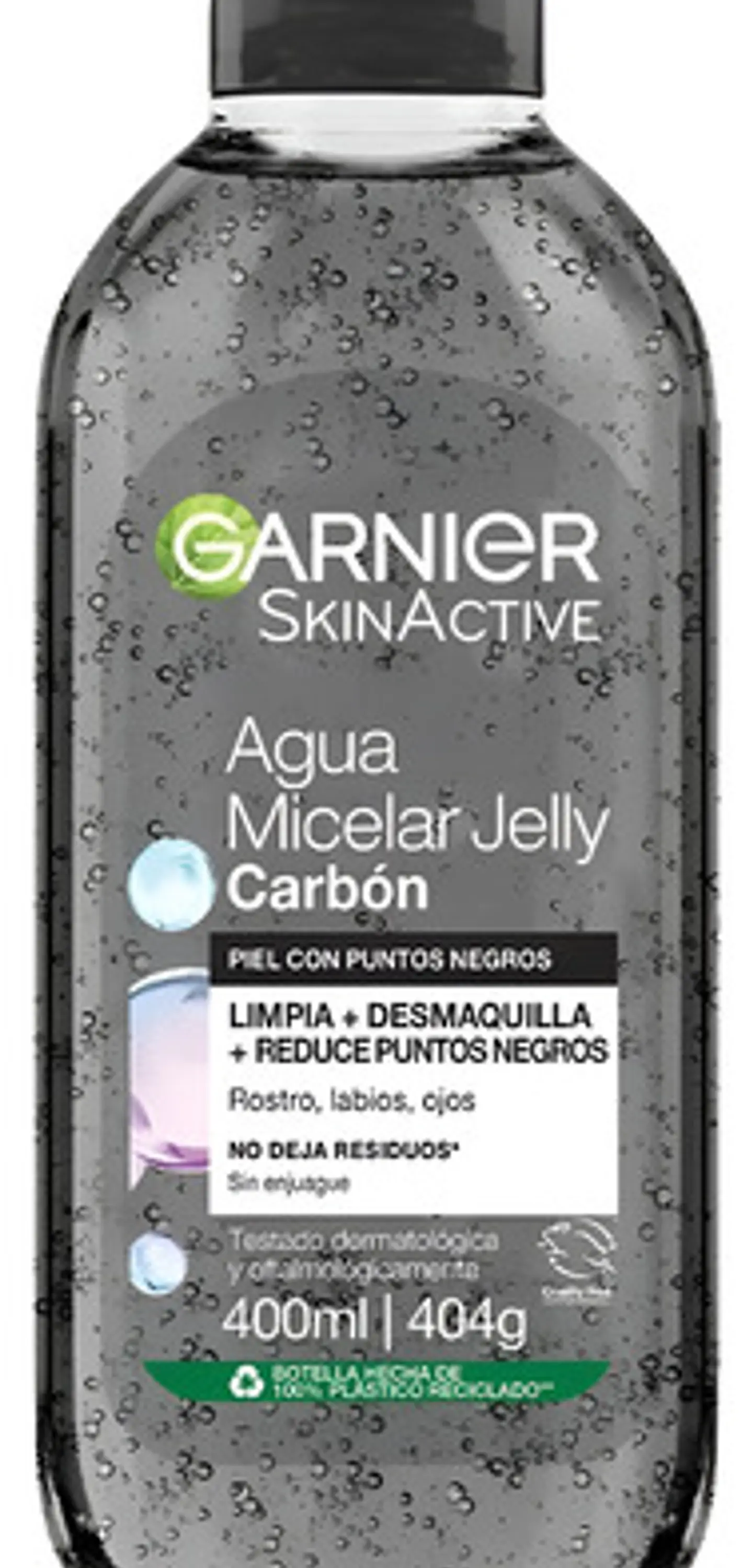 Agua Micelar Garnier Skin Active Facial Jelly Carbón 400ml 2