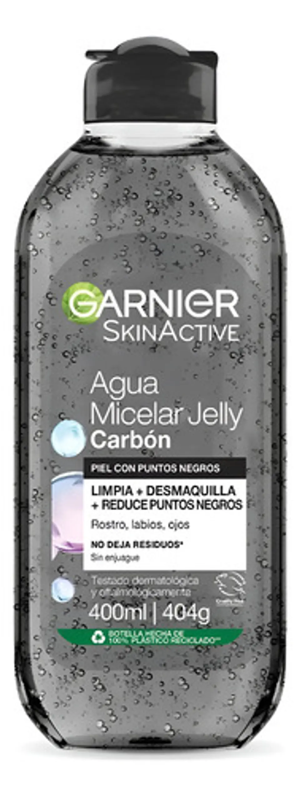 Agua Micelar Garnier Skin Active Facial Jelly Carbón 400ml 2