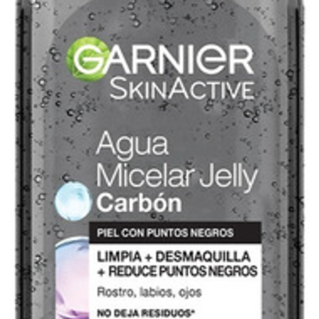 Agua Micelar Garnier Skin Active Facial Jelly Carbón 400ml 3