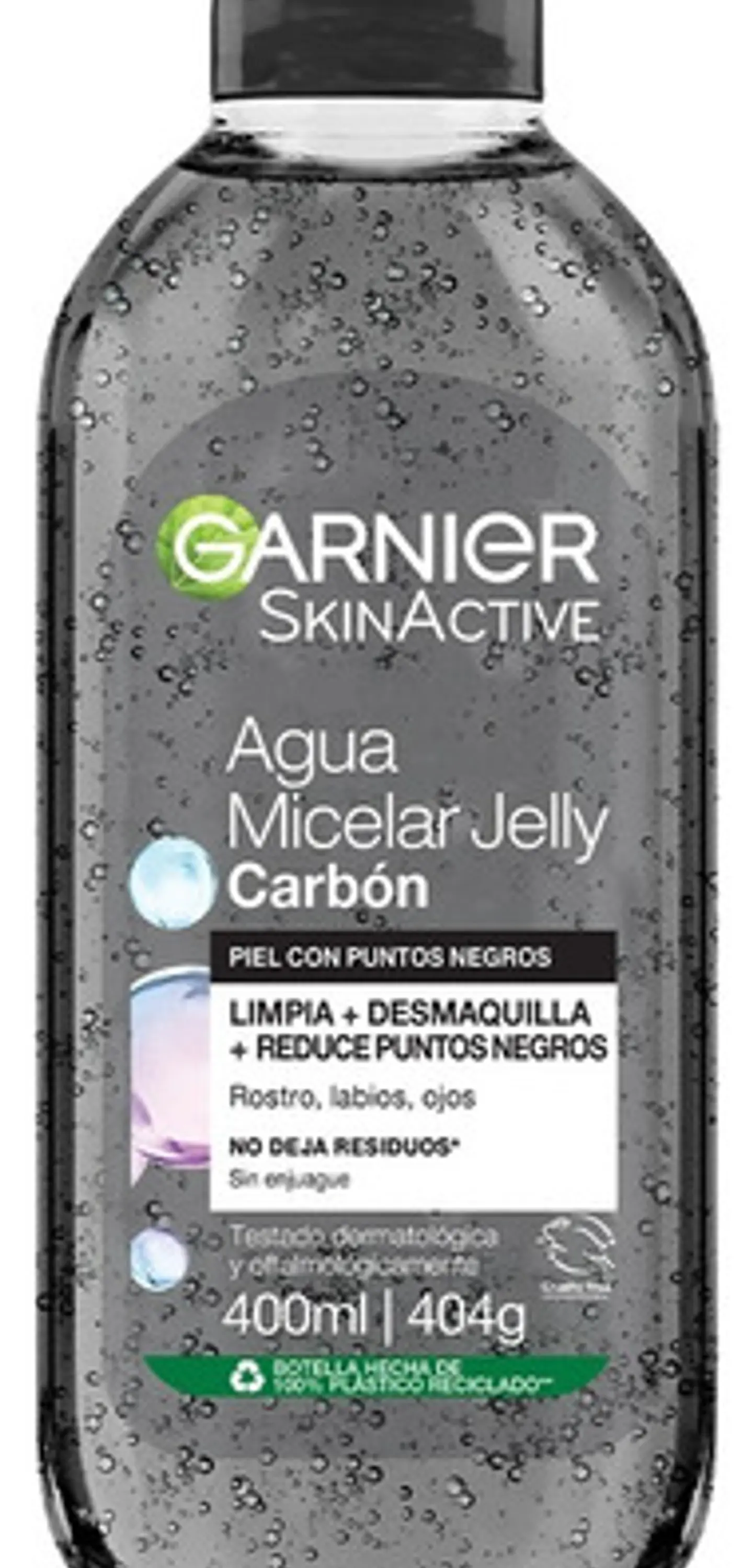 Agua Micelar Garnier Skin Active Facial Jelly Carbón 400ml 3