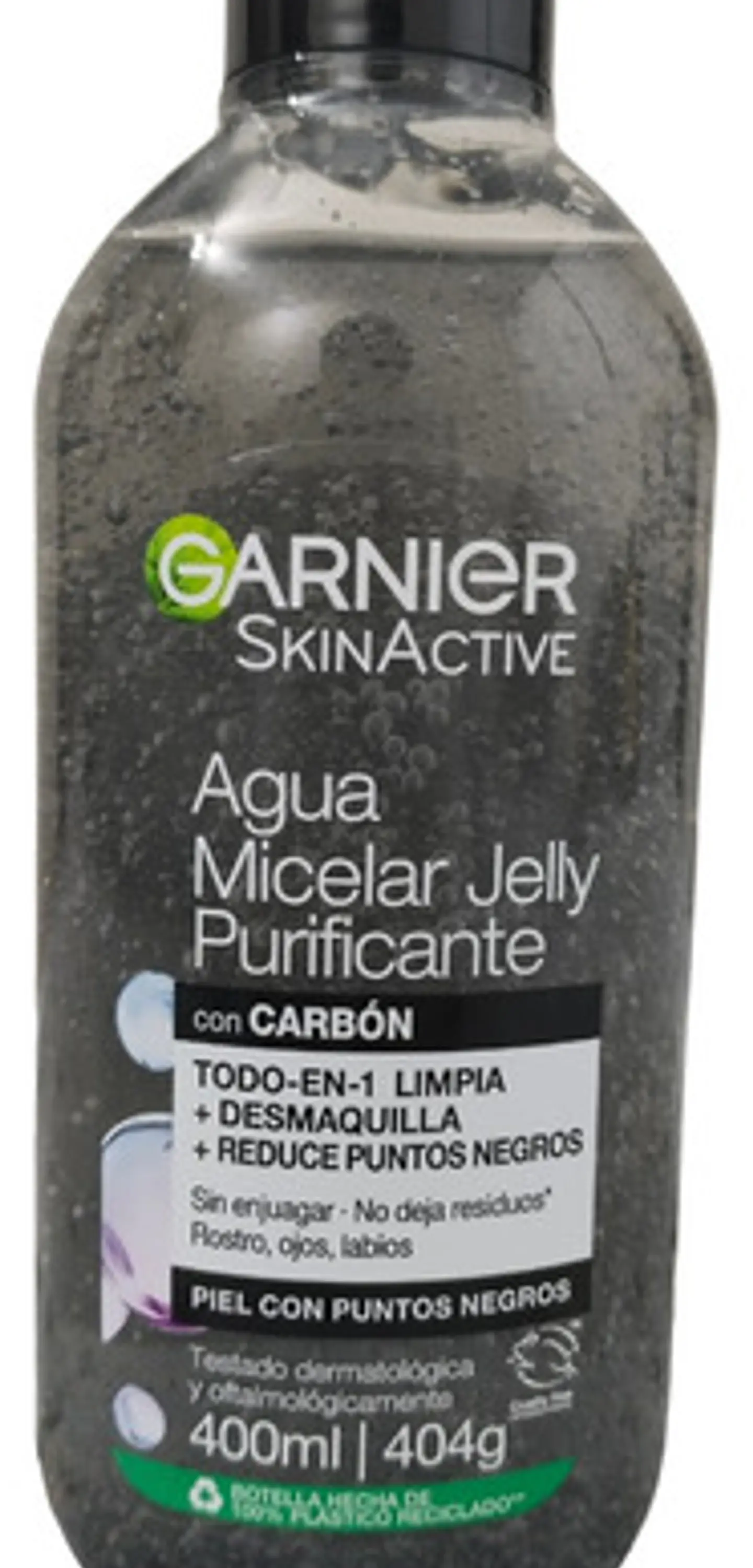 Agua Micelar Garnier Skin Active Facial Jelly Carbón 400ml 7