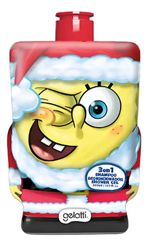Shampoo 3 En 1 Gelatti Kids Bob Esponja Santa 300ml