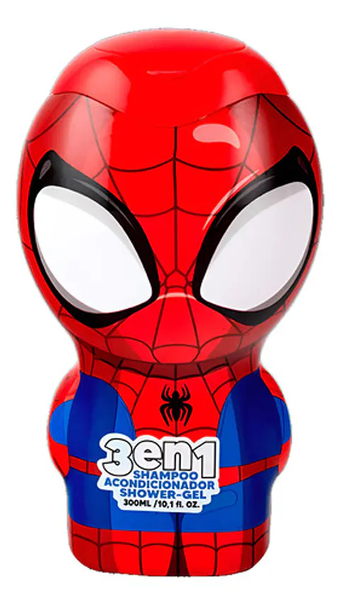 Marvel Shampoo Infantil 3 En 1 Spiderman Rojo 300 Ml