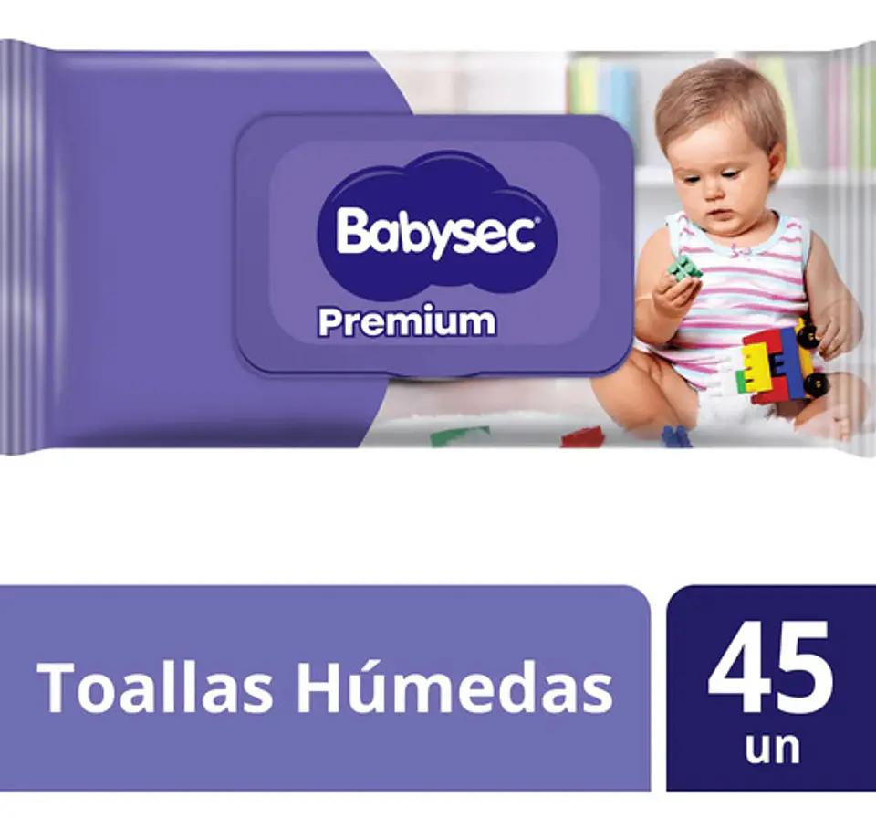 Toallas Humedas Babysec 45 Unidades Con Aloe Vera 1