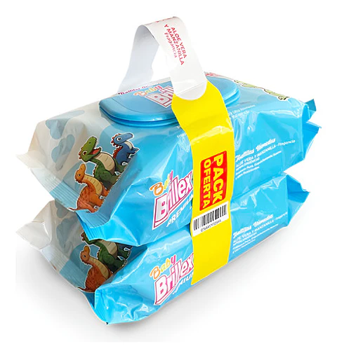 Pack Toallitas Húmedas Bebé Brillex 2x80 Aloe Y Manzanilla