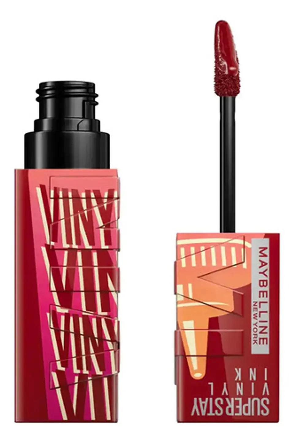 Kit Maybelline X2 Labial Vinyl + Palett Color Rival Spisuave 4