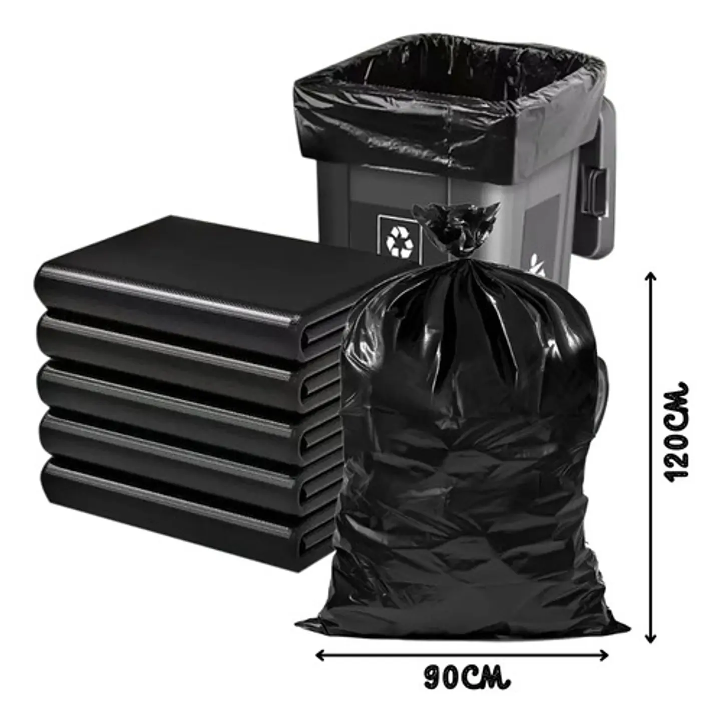 Bolsa Basura Brillex Negra 90x120 Cm - 10 Unds. 4