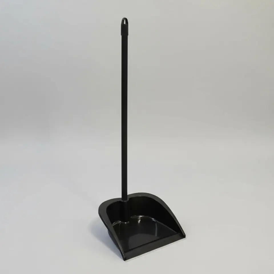 Pala De Basura Plástica, Con Mango, Negra - 1 Unidad 8