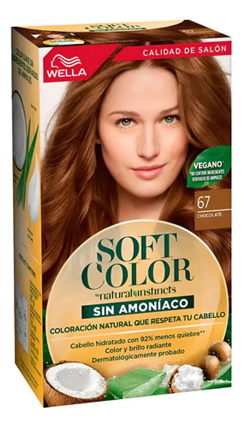 Tintura Permanente Hidratante Soft Color Chocolate 67 Wella