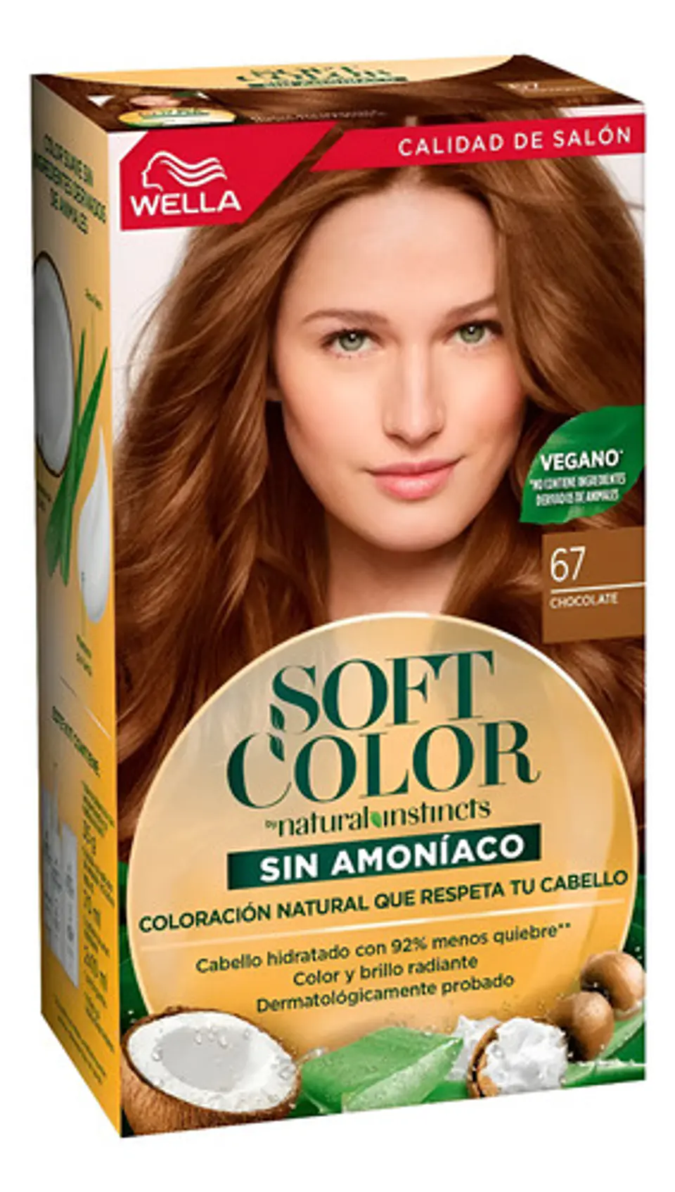 Tintura Permanente Hidratante Soft Color Chocolate 67 Wella 1