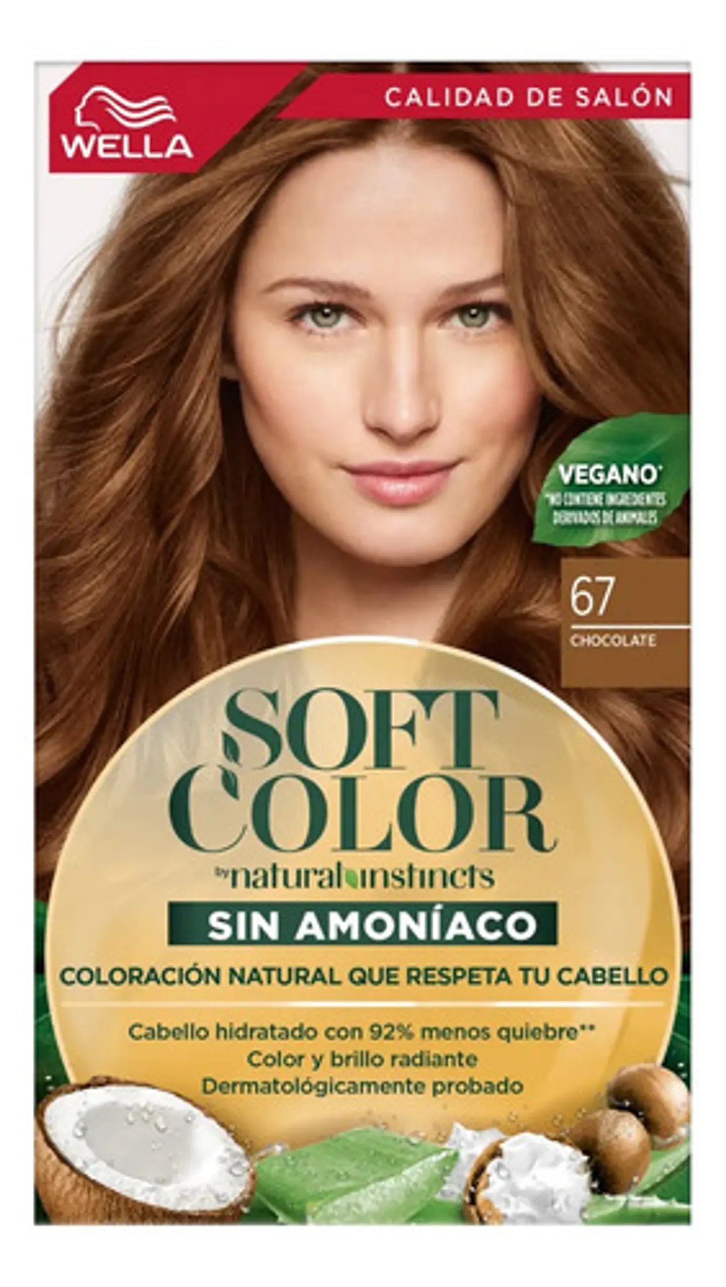 Tintura Permanente Hidratante Soft Color Chocolate 67 Wella 2