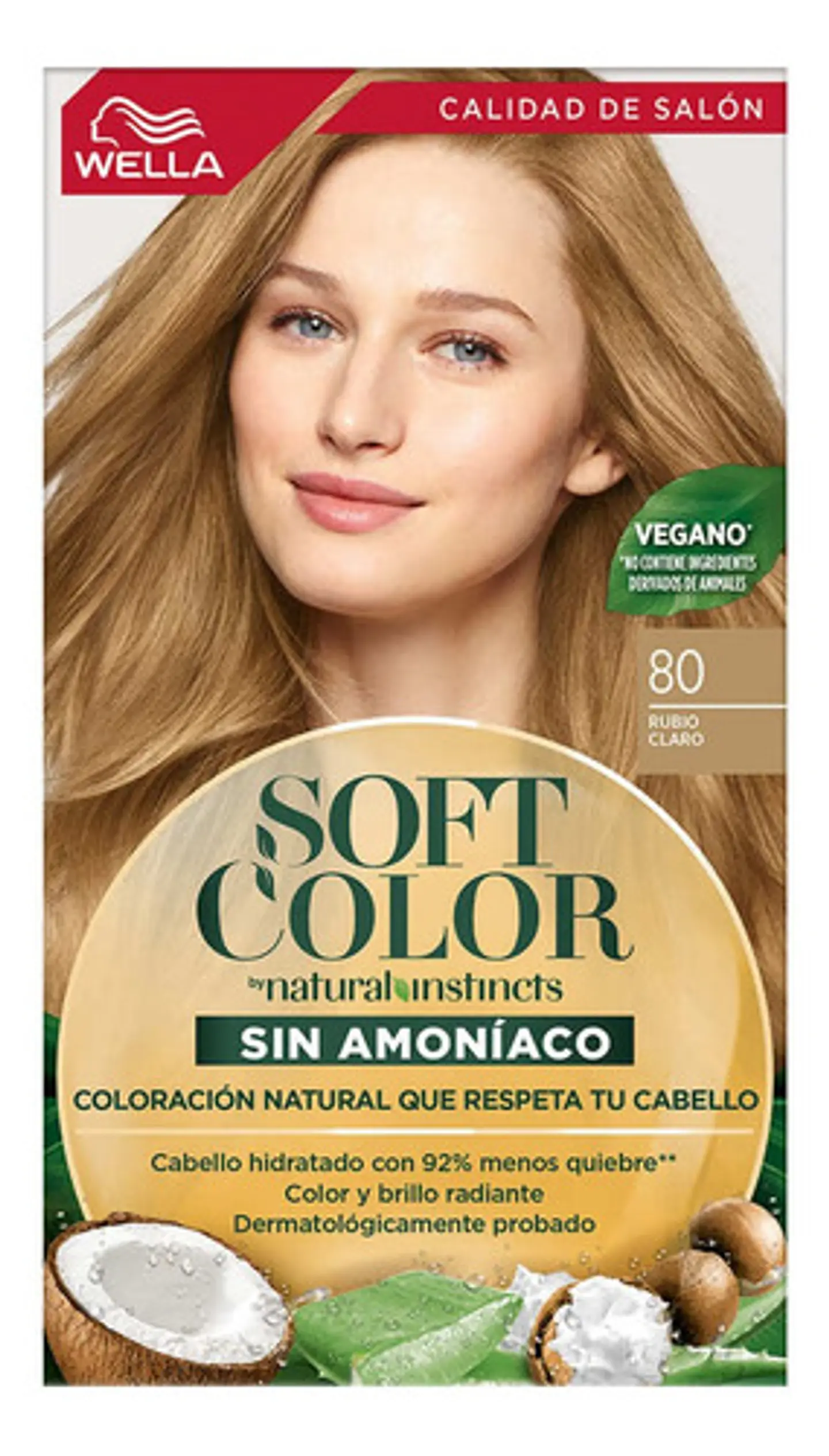 Tintura Wella Soft Color Tinte De Cabello Tono 80 Rubio Claro Para Cabello 2