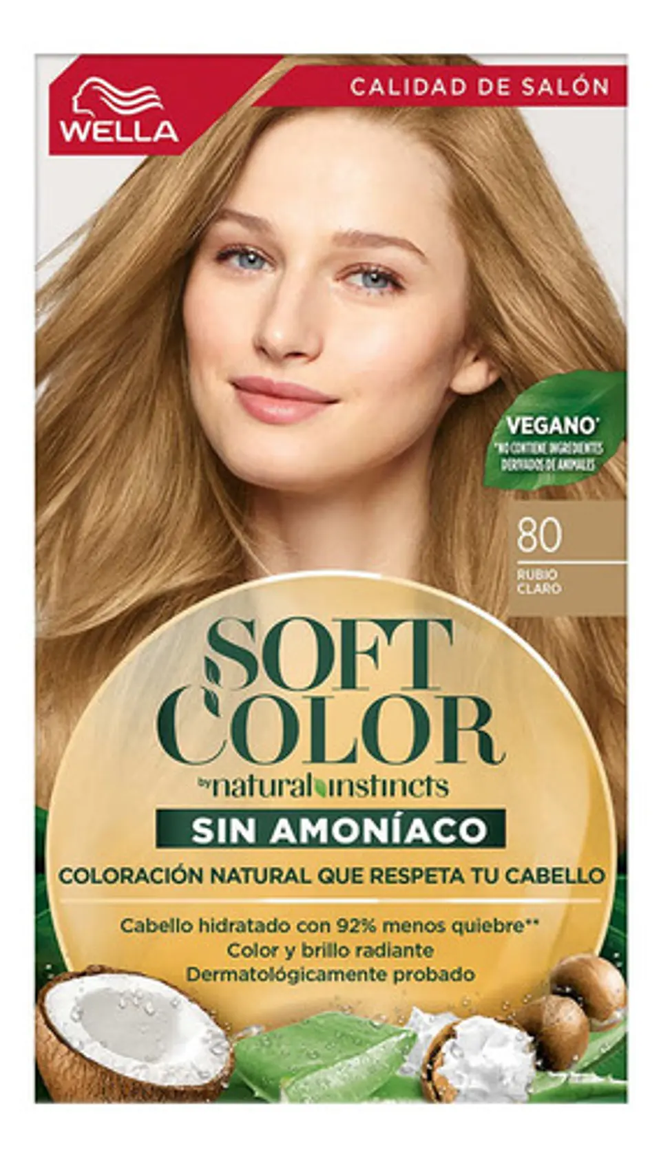 Tintura Wella Soft Color Tinte De Cabello Tono 80 Rubio Claro Para Cabello 2