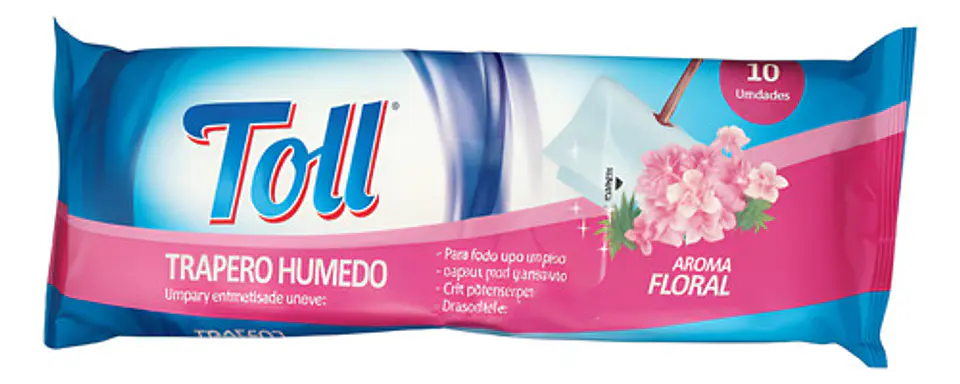 Trapero Humedo Toll Aroma Floral - Paquete 10 Unidades 1