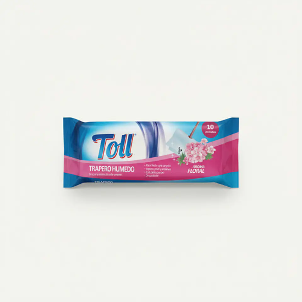 Trapero Humedo Toll Aroma Floral - Paquete 10 Unidades 2