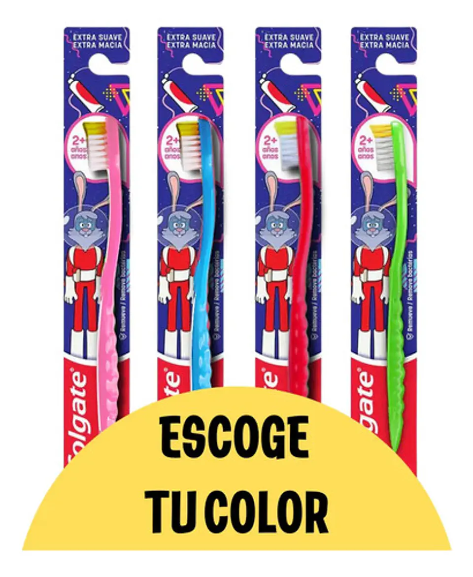 Cepillo Dental Colgate Kids +2 Años  4 Colores Para Escoger 2