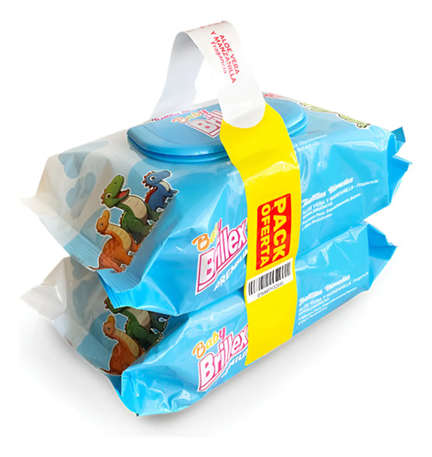 Pack Toallitas Húmedas Bebé Brillex 2x80 Vitamina E Limón Ci 1