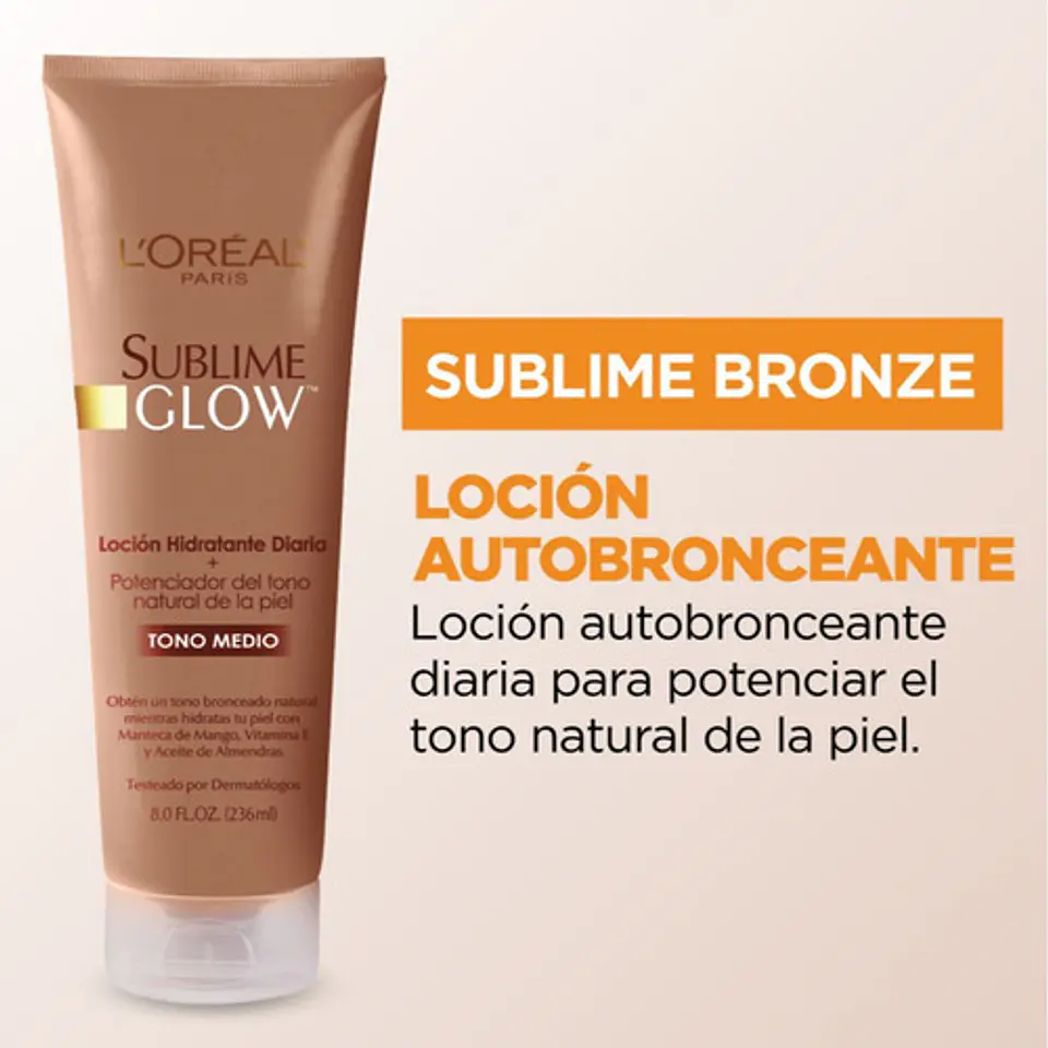 Autobronceante L'oreal Sublime Bronze Tono Medio 236 Ml 3