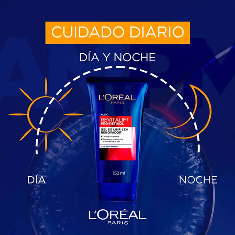 Revitalift Pro-retinol Gel De Limpieza Renovador L'oreal Todo Tipo De Piel Día/noche 3