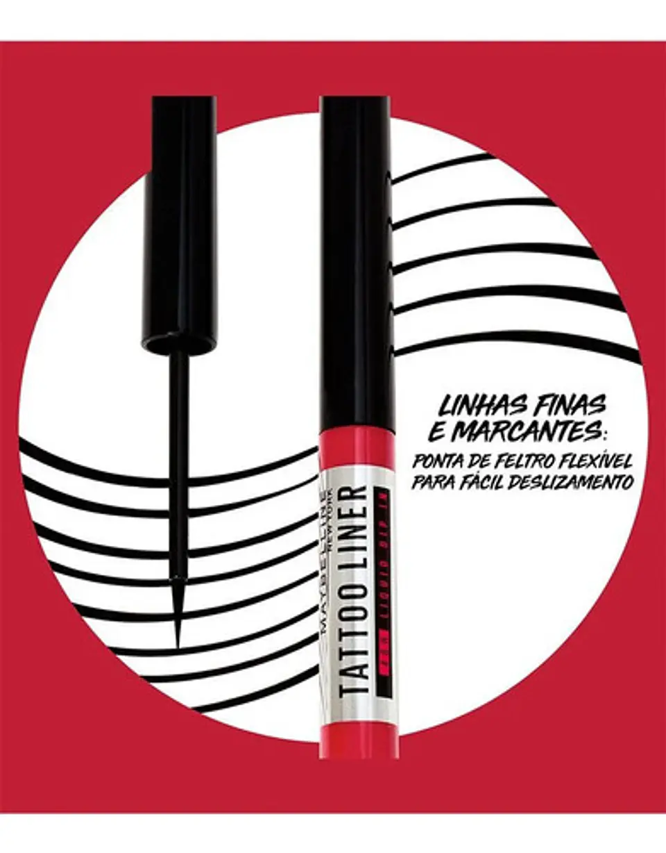 Delineador Líquido De Ojos Maybelline Tattoo Liner 48h Negro Negro Mate 2
