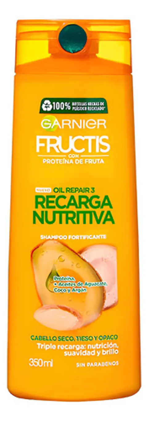 Shampoo Garnier Fructis Oil Repair Recarga Nutritiva X 350ml