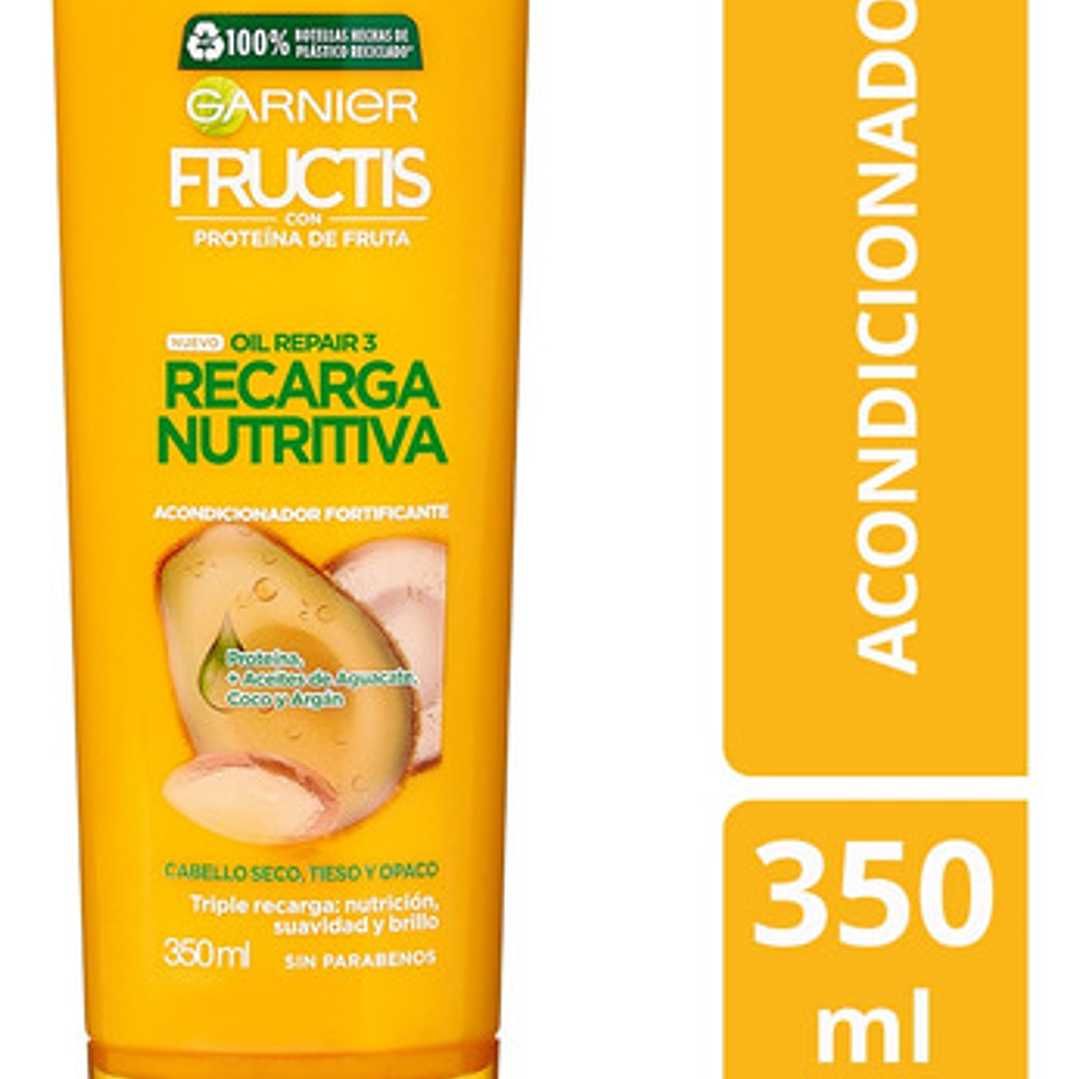 Acondicionador Garnier Fructis Recarga Nutritiva X 350ml 1