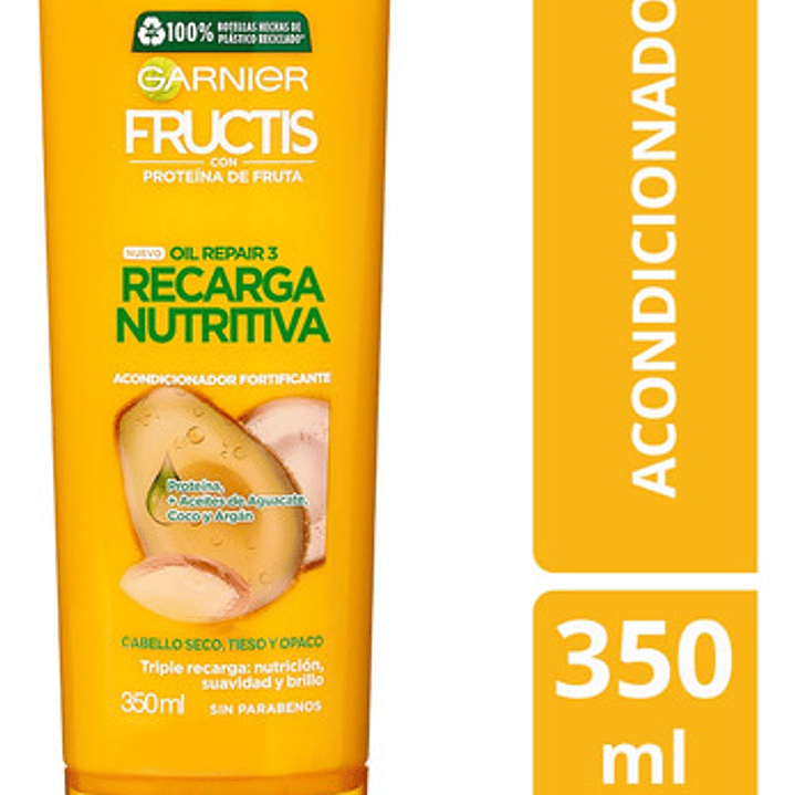 Acondicionador Garnier Fructis Recarga Nutritiva X 350ml 1