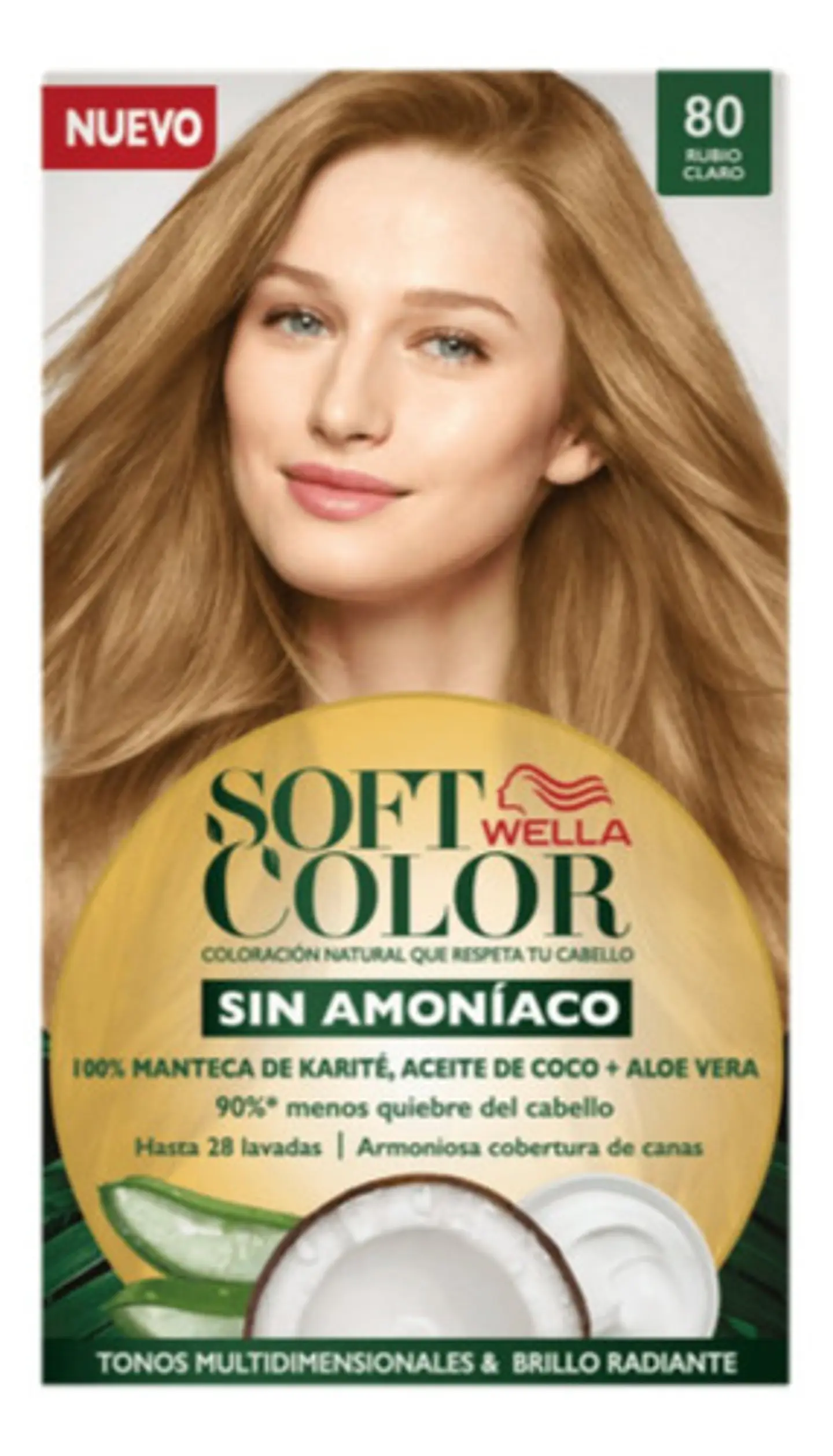 Tintura Wella Soft Color Tinte De Cabello Tono 80 Rubio Claro Para Cabello 1