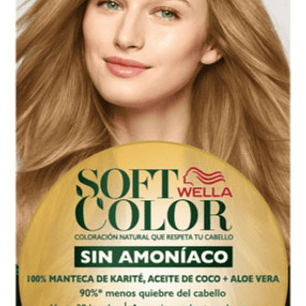 Tintura Wella Soft Color Tinte De Cabello Tono 80 Rubio Claro Para Cabello
