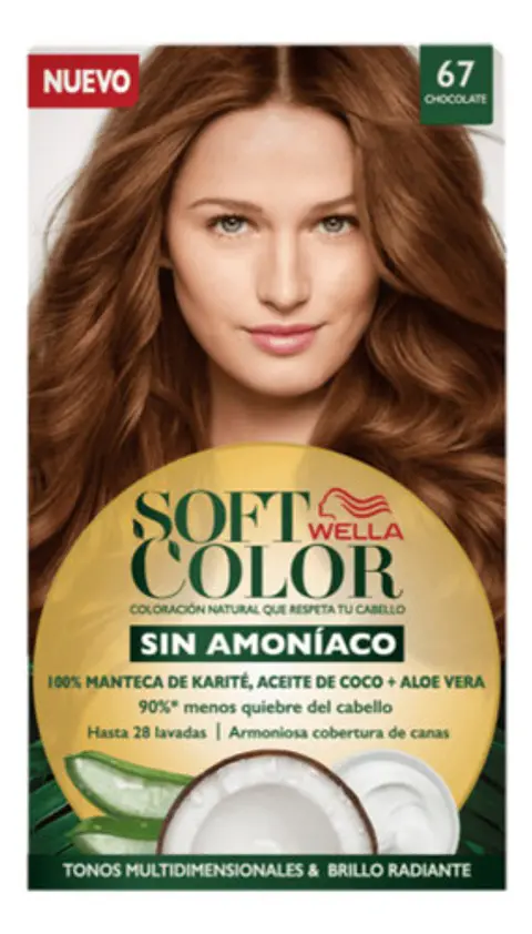 Tintura Permanente Hidratante Soft Color Chocolate 67 Wella