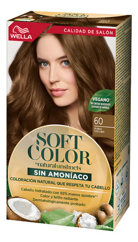 Tintura Perm. Hidratante Soft Color Rubio Oscuro 60 Wella 60 Rubio Oscuro