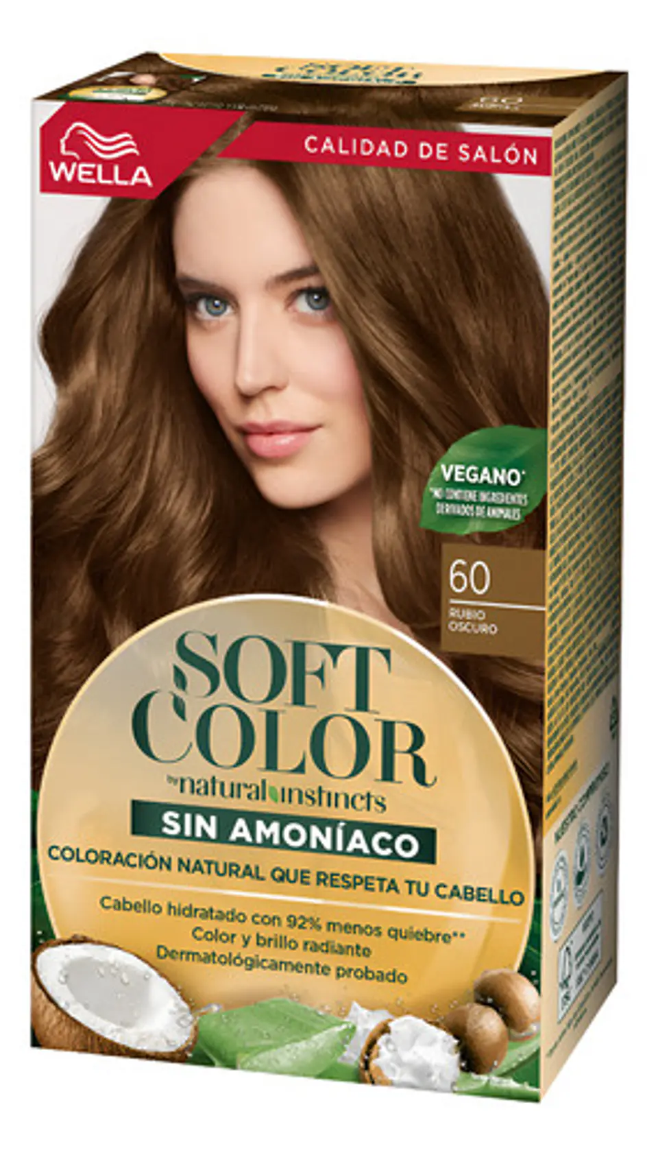 Tintura Perm. Hidratante Soft Color Rubio Oscuro 60 Wella 60 Rubio Oscuro 1