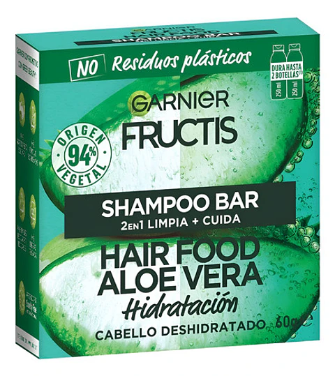 Shampoo Aloe Vera Hair Food 2 En 1 Garnier Fructis - 60gr