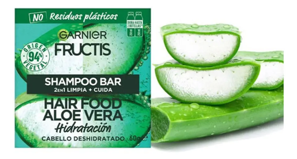 Shampoo Aloe Vera Hair Food 2 En 1 Garnier Fructis - 60gr 3