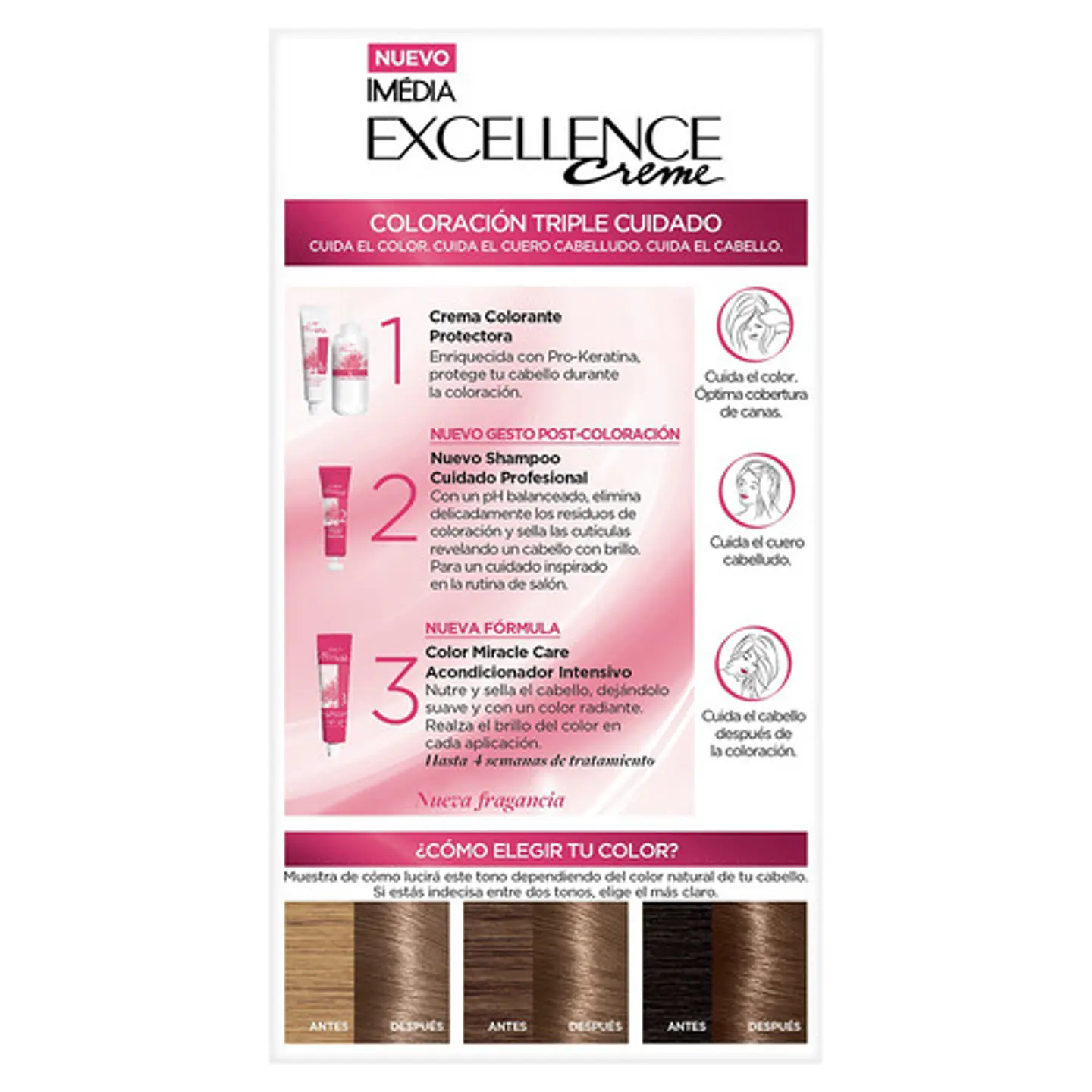 Tintura L'oréal Excellence Creme Tono 7.1 Rubio Cenizo 5