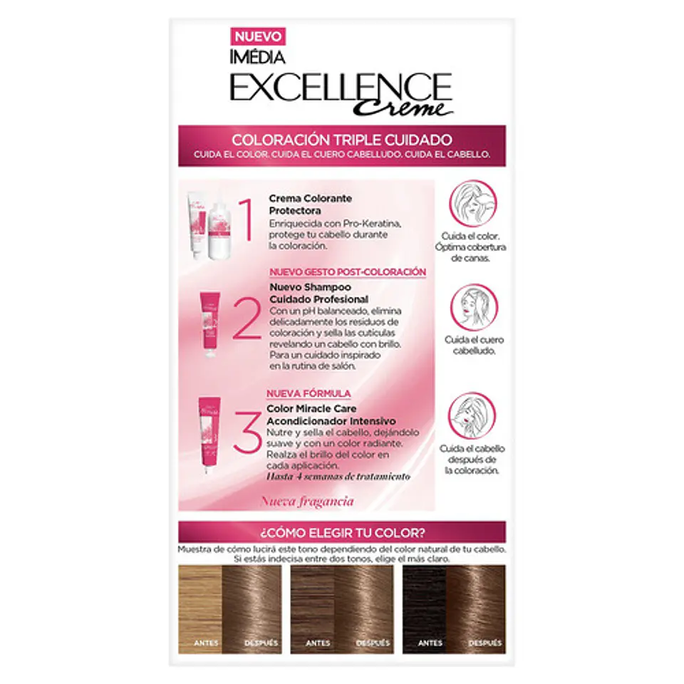 Tintura L'oréal Excellence Creme Tono 7.1 Rubio Cenizo 5