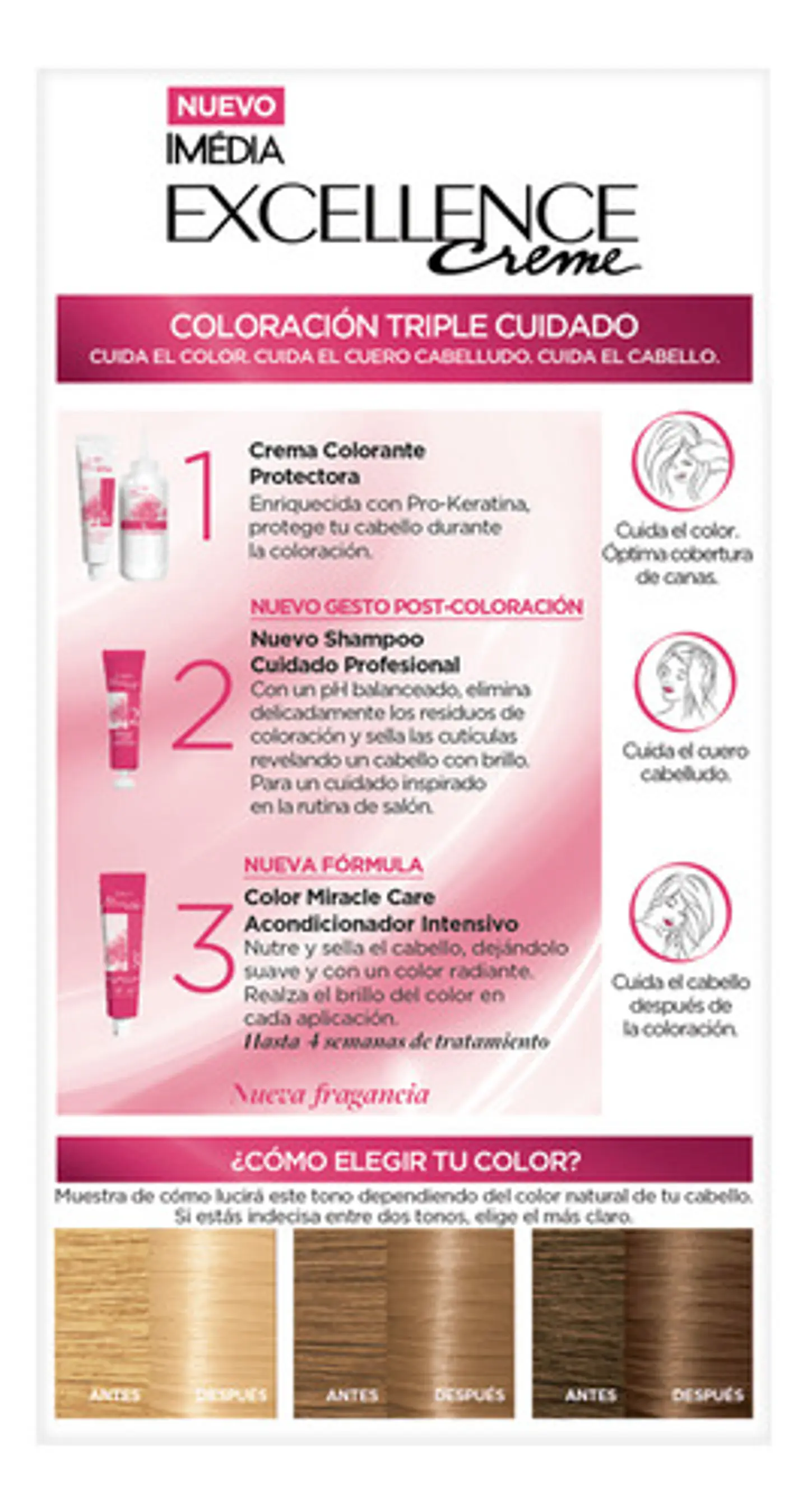 Tintura L'oréal Excellence Tintura Excellence Creme 9 Rubio Muy Claro Tono H1477902 Para Cabello 3